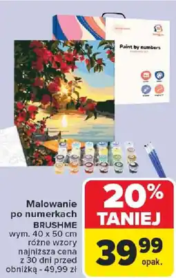 Carrefour Malowanie po numerkach BRUSHME oferta