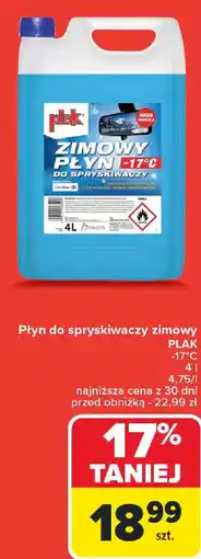 Carrefour Płyn do spryskiwaczy zimowy PLAK oferta