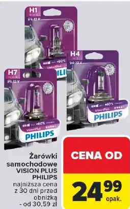 Carrefour Żarówki samochodowe VISION PLUS PHILIPS oferta