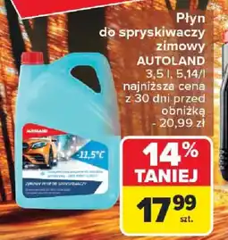 Carrefour Płyn do spryskiwaczy zimowy AUTOLAND oferta