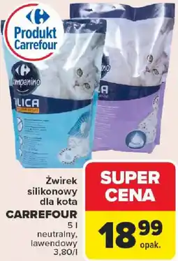 Carrefour Żwirek silikonowy dla kota CARREFOUR oferta
