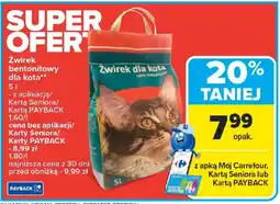 Carrefour Żwirek bentonitowy dla kota oferta