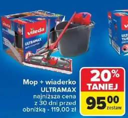 Carrefour Mop + wiaderko ULTRAMAX VILEDA oferta