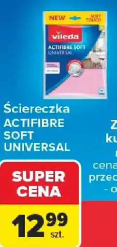 Carrefour Ściereczka ACTIFIBRE SOFT UNIVERSAL oferta