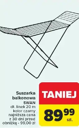 Carrefour Suszarka balkonowa SWAN oferta