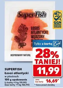 Kaufland Ryba łosoś atlantycki wędzony SuperFish oferta