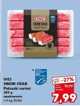 Kaufland Paluszki surimi Snow Crab Vici oferta