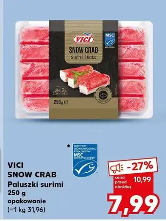 Kaufland Paluszki surimi Snow Crab Vici oferta