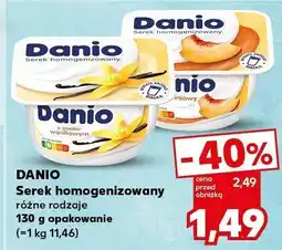 Kaufland Serek homogenizowany różne rodzaje Danio oferta