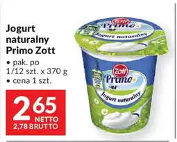 Makro Jogurt naturalny Primo Zott oferta