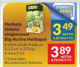 Makro Herbata zielona ekspresowa Big-Active Herbapol oferta