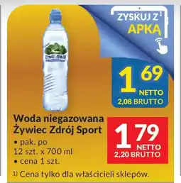 Makro Woda niegazowana Żywiec Zdrój Sport oferta