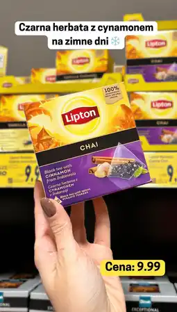 Kaufland Herbata czarna Lipton Chai z cynamonem oferta