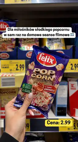 Kaufland Popcorn Felix o smaku karmelu do mikrofalówki oferta