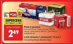 Biedronka Piwa w puszce oferta