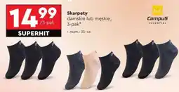 Biedronka Skarpety damskie lub męskie 3 pak oferta