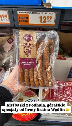 Biedronka Kiełbaski z Podhala góralskie specjały Kraina Wędlin oferta