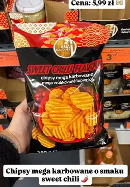 Biedronka Chipsy mega karbowane Asia Flavours Sweet Chilli oferta