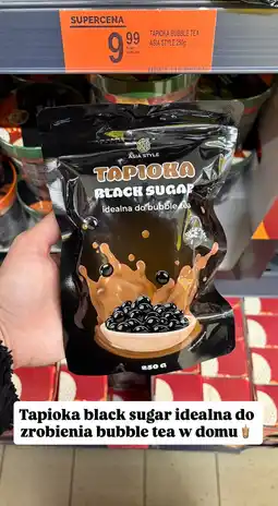 Biedronka Bubble tea Tapioka black sugar Asia Style oferta