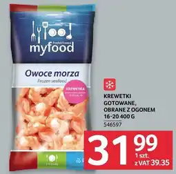 Selgros Krewetki gotowane obrane z ogonem MyFood oferta