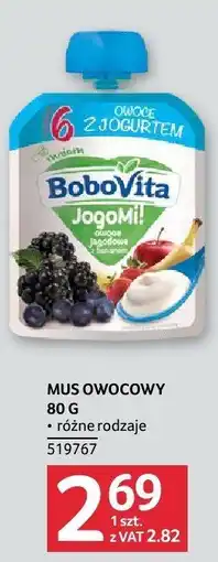 Selgros Mus owocowy BoboVita oferta