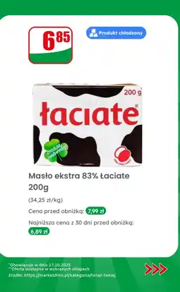 Dino Masło ekstra Łaciate 83% 200g oferta