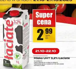 Supeco Mleko UHT 3,2% Łaciate oferta