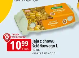 E.Leclerc Jajka z chowu ściółkowego L Leclerc oferta