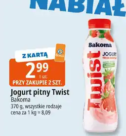 E.Leclerc Jogurt pitny Twist Bakoma oferta