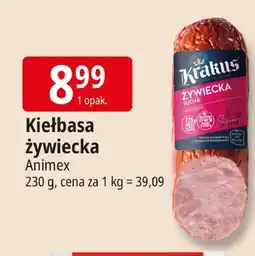 E.Leclerc Kiełbasa żywiecka Animex oferta