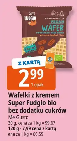 E.Leclerc Wafelki z kremem Super Fudgio bio Me Gusto oferta