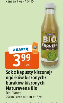 E.Leclerc Sok z kapusty kiszonej/ogórków kiszonych/buraków kiszonych Bio Naturavena Bio oferta