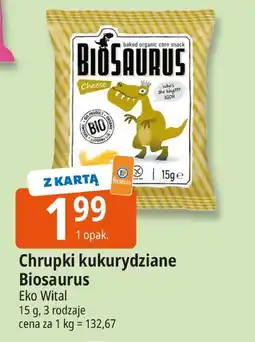 E.Leclerc Chrupki kukurydziane Biosaurus Eko Vital oferta
