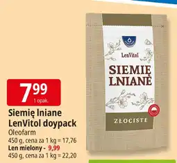 E.Leclerc Siemię lniane LenVitol złociste Oleofarm oferta