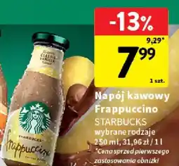 Intermarche Napój kawowy Frappuccino oferta