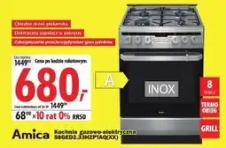 Media Expert Kuchenka gazowo-elektryczna Amica oferta