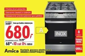 Media Expert Kuchenka gazowo-elektryczna Amica oferta