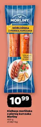 Netto Kiełbasa morlińska z piersią kurczaka Morliny oferta
