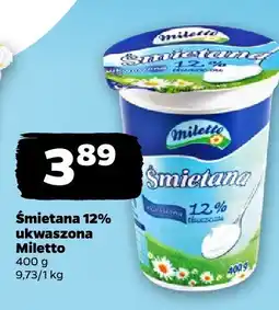 Netto Śmietana 12% ukwaszona Miletto oferta