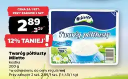 Netto Twaróg półtłusty Miletto kostka oferta