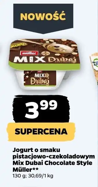 Jogurt o smaku pistacjowo-czekoladowym Mix Dubai Chocolate Style Müller