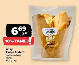 Netto Wrap Twoje Bistro różne rodzaje oferta
