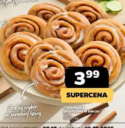Netto Drożdżówka cynamonka w lukrze Netto oferta