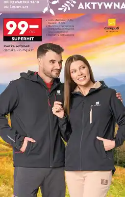Biedronka Kurtka softshell męska m-xxl Campus oferta