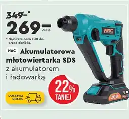 Biedronka Młotowiertarka akumulatorowa sds Nac oferta