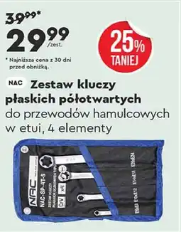 Biedronka Zestaw kluczy płaskich półotwartych Nac oferta