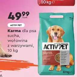 Biedronka Karma dla psa z wołowiną i warzywami Activ Pet oferta