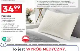 Biedronka Poduszka ortopedyczna antibacterial 60 x 40 cm Wendre oferta