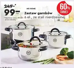 Biedronka Zestaw garnków stalowych black Mg Home oferta