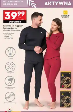Biedronka Koszulka termoaktywna męska m/l Campus oferta